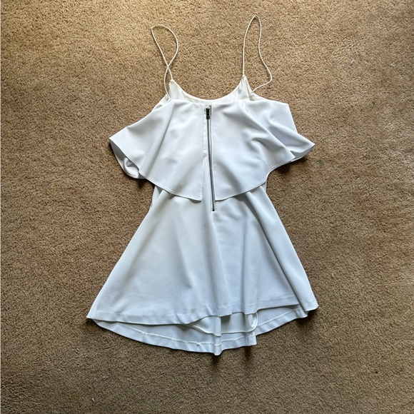 Alice and Olivia white ruffle mini dress - Picture 5 of 6